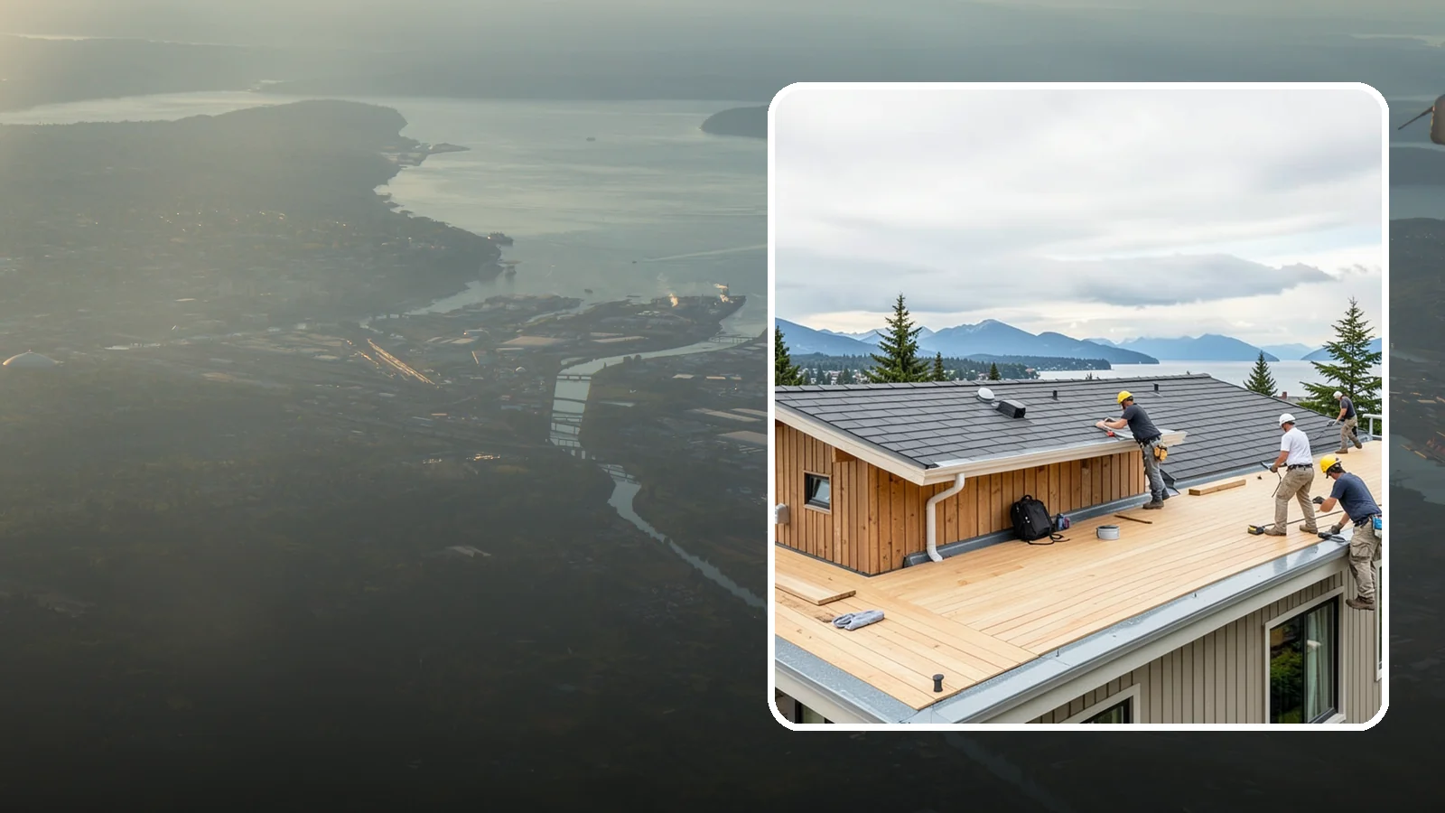 Rooftop Deck Construction in Fife, Pierce County, WA - Rooftop deck construction that reclaims unused roof space for panoramic Puget Sound living.