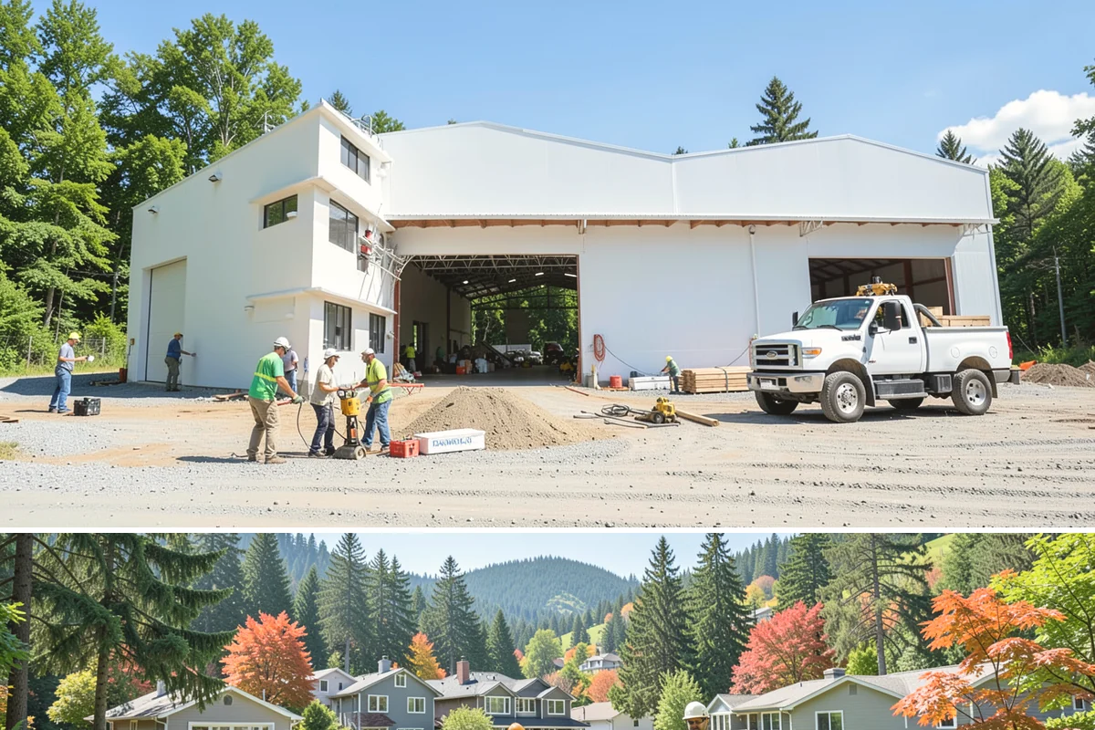 Rooftop Deck Construction in Fircrest, Pierce County, WA - Waterproofing and membrane work require the extended dry spells of summer to install and cure correctly.