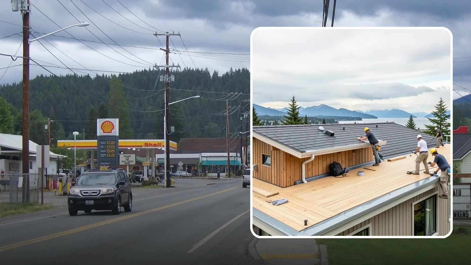 Rooftop Deck Construction in Granite Falls, Snohomish County, WA - Rooftop deck construction that reclaims unused roof space for panoramic Puget Sound living.