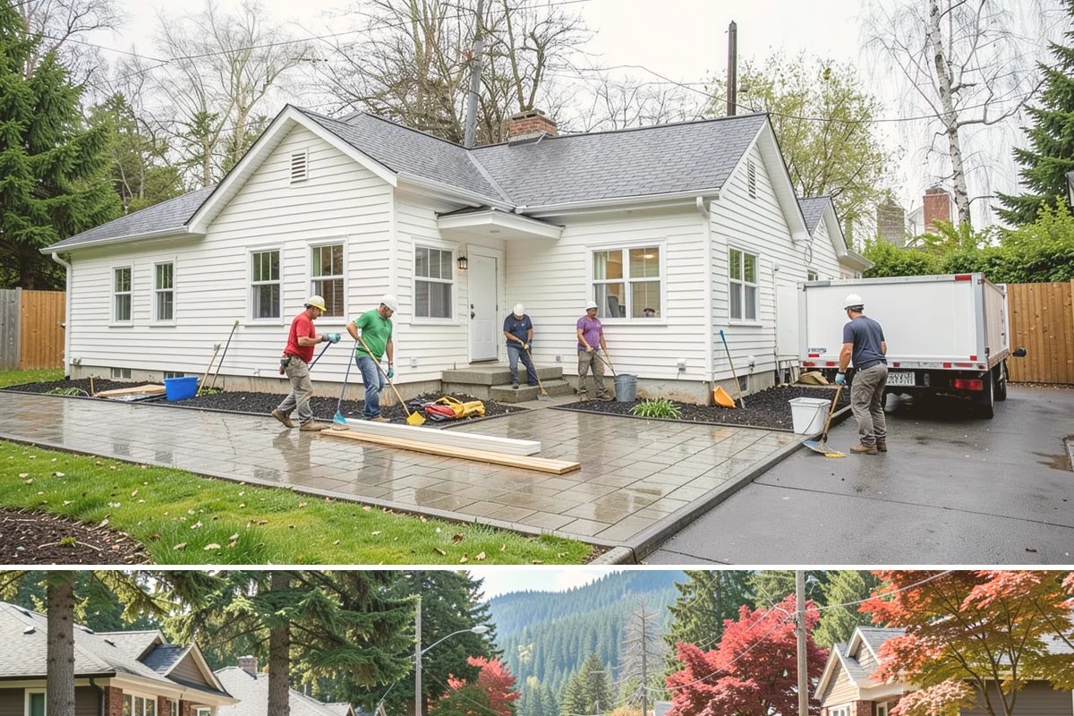 Rooftop Deck Construction in Hunts Point, King County, WA - Waterproofing and membrane work require the extended dry spells of summer to install and cure correctly.