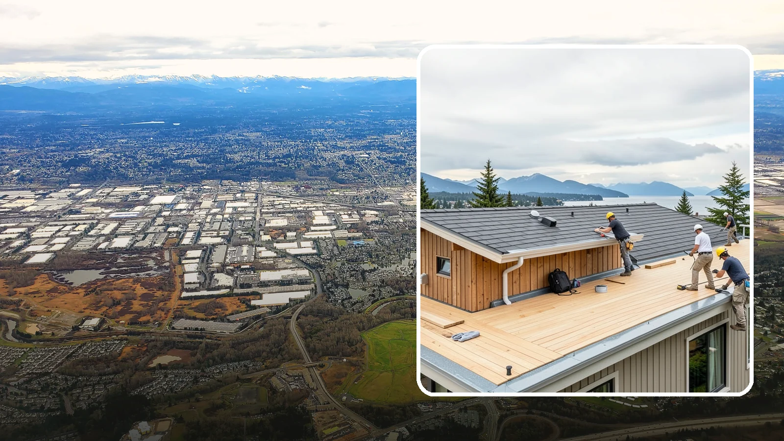Rooftop Deck Construction in Kent, King County, WA - Rooftop deck construction that reclaims unused roof space for panoramic Puget Sound living.