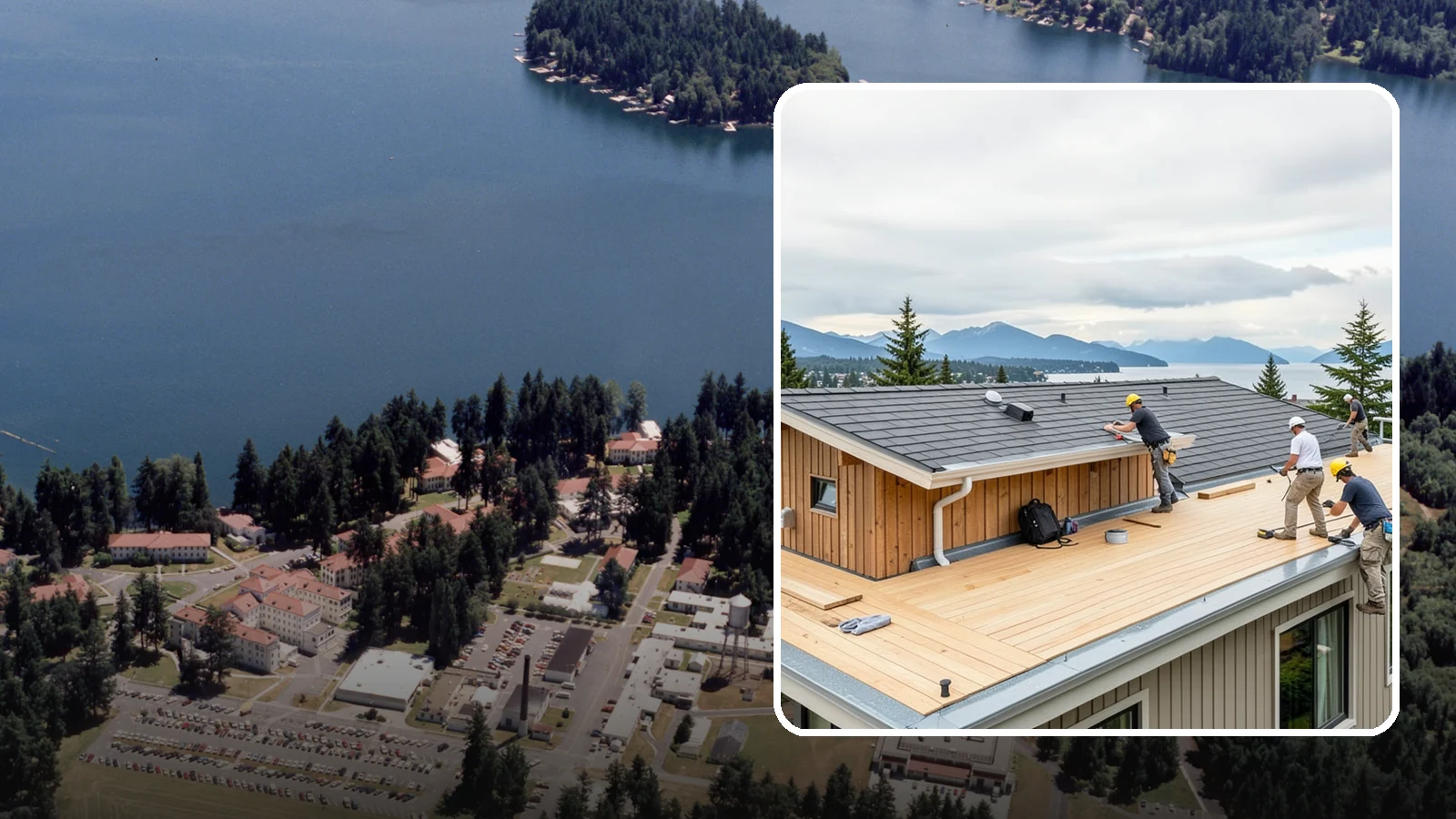 Rooftop Deck Construction in Lakewood, Pierce County, WA - Rooftop deck construction that reclaims unused roof space for panoramic Puget Sound living.