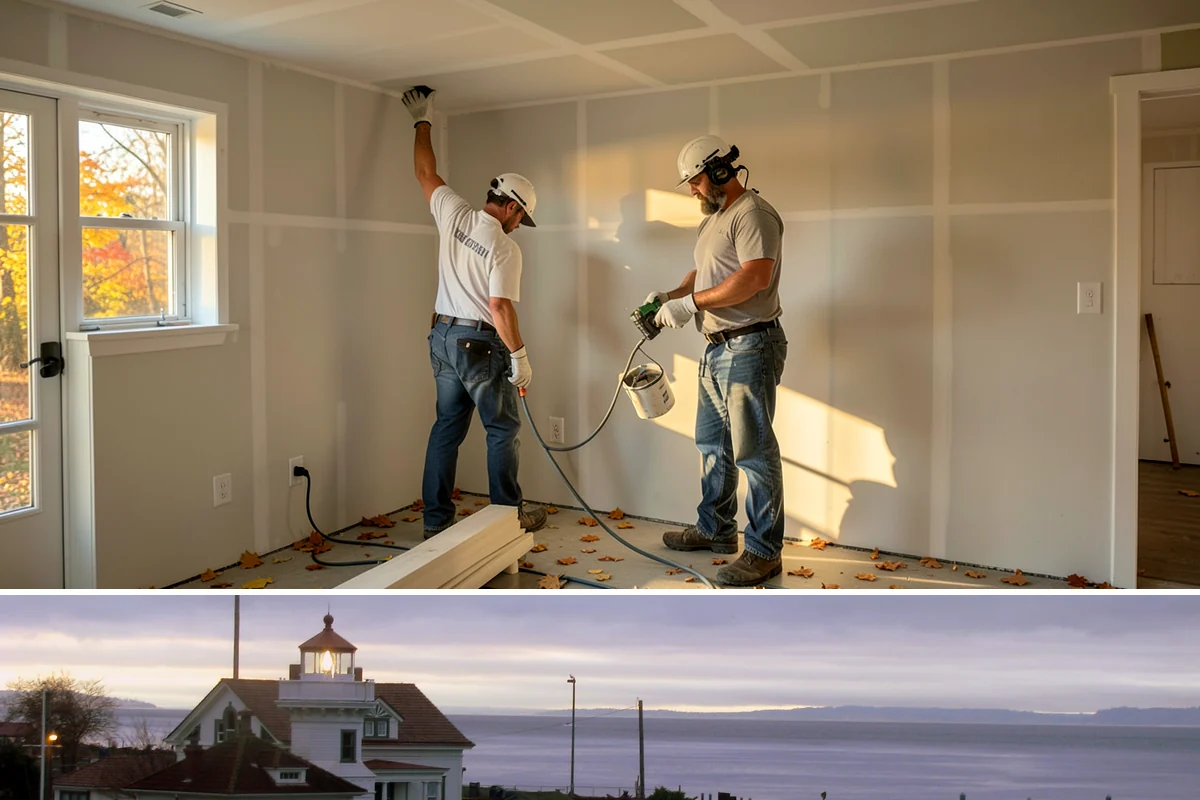 Rooftop Deck Construction in Mukilteo, Snohomish County, WA - Waterproofing and membrane work require the extended dry spells of summer to install and cure correctly.