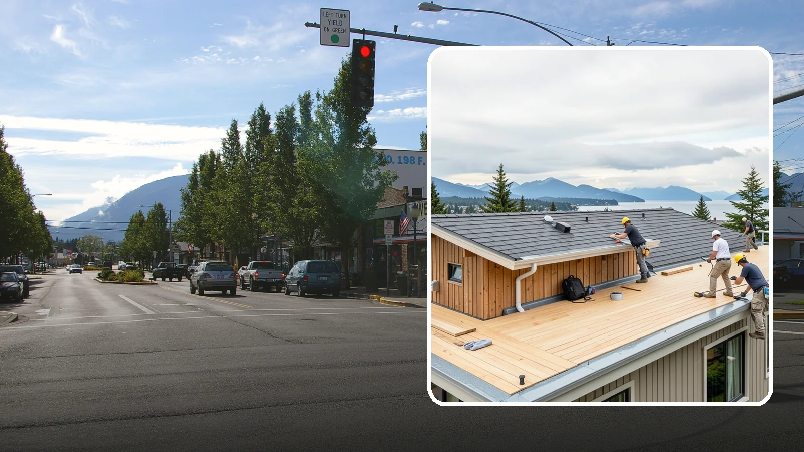 Rooftop Deck Construction in North Bend, King County, WA - Rooftop deck construction that reclaims unused roof space for panoramic Puget Sound living.