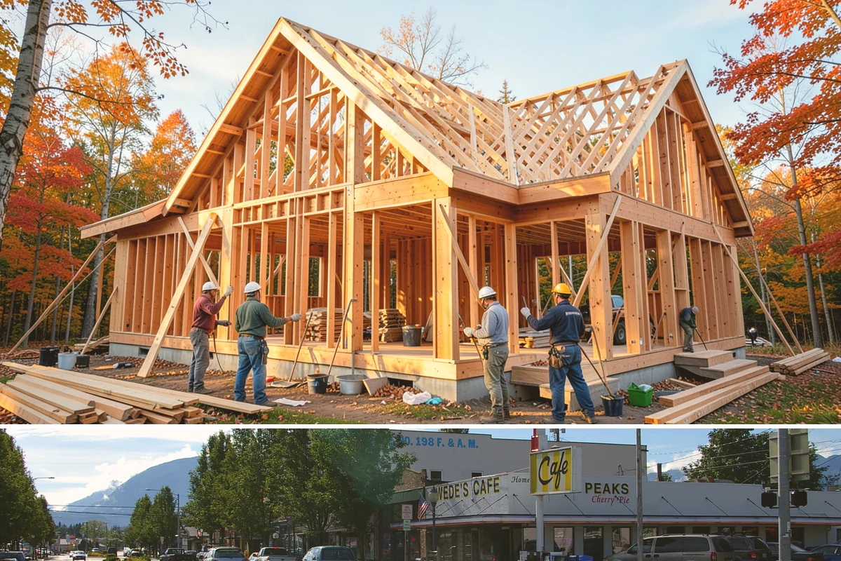 Rooftop Deck Construction in North Bend, King County, WA - Waterproofing and membrane work require the extended dry spells of summer to install and cure correctly.