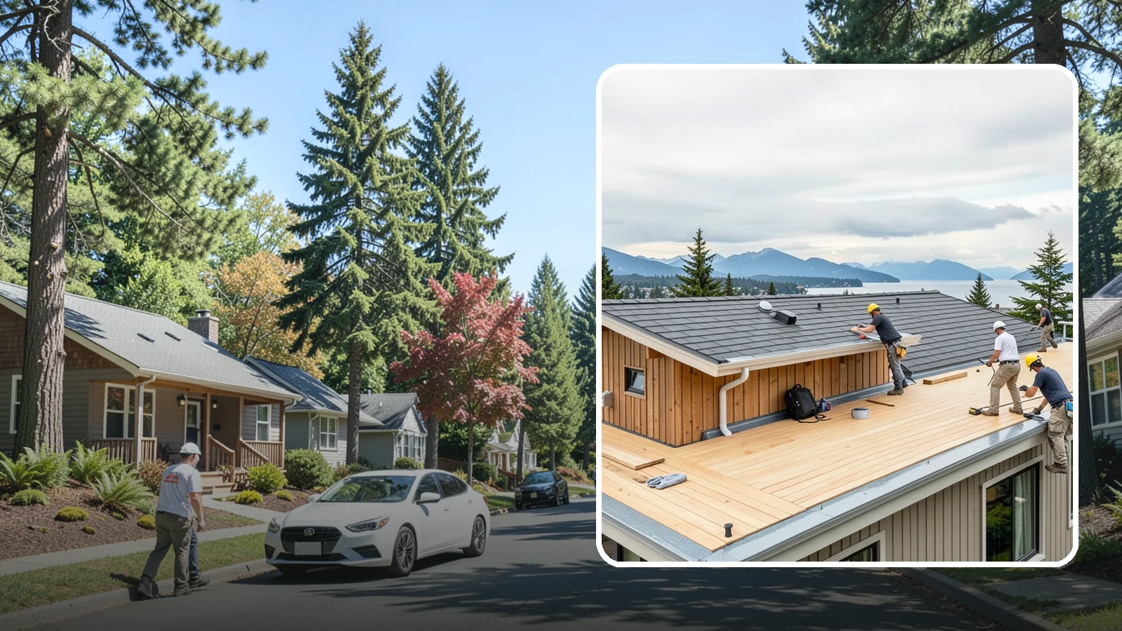 Rooftop Deck Construction in Orting, Pierce County, WA - Rooftop deck construction that reclaims unused roof space for panoramic Puget Sound living.