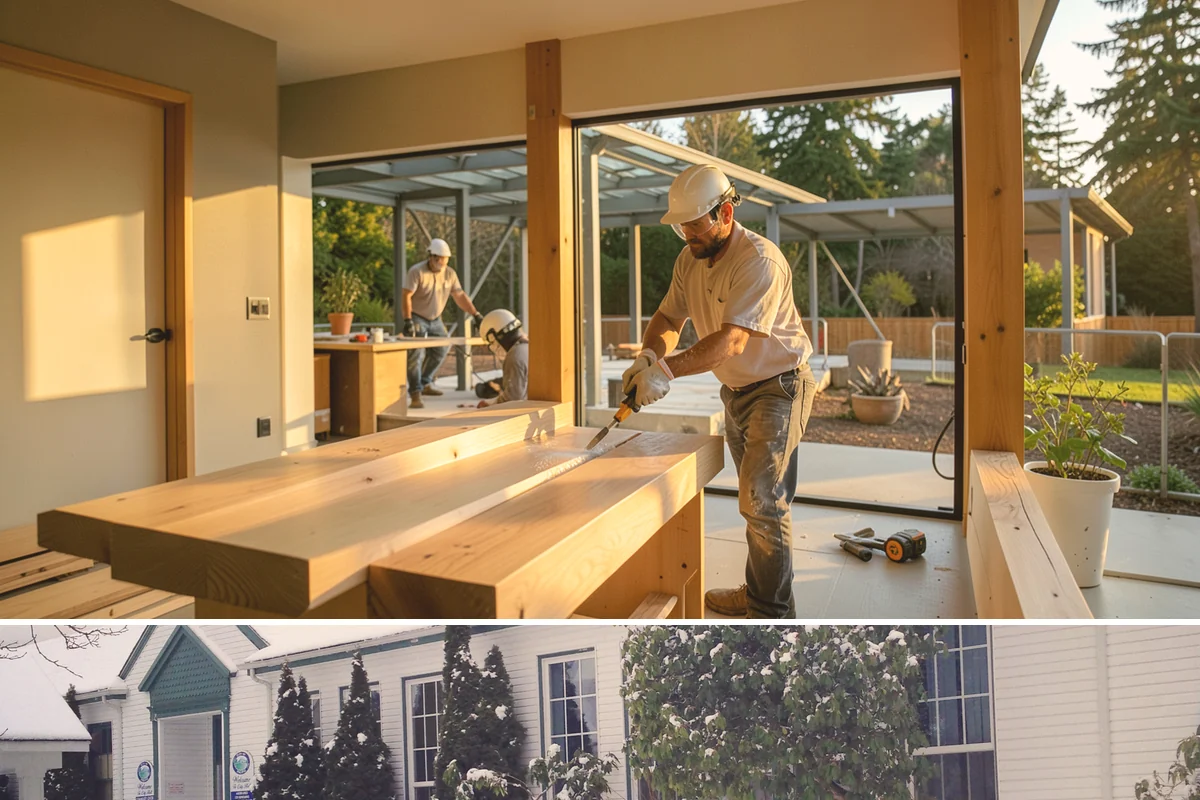 Rooftop Deck Construction in Pacific, King County, WA - Waterproofing and membrane work require the extended dry spells of summer to install and cure correctly.