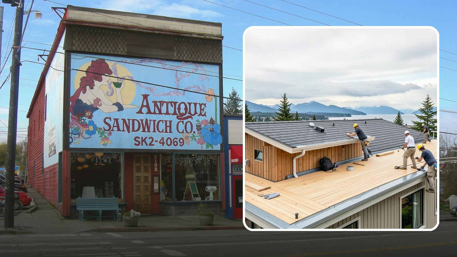 Rooftop Deck Construction in Ruston, Pierce County, WA - Rooftop deck construction that reclaims unused roof space for panoramic Puget Sound living.