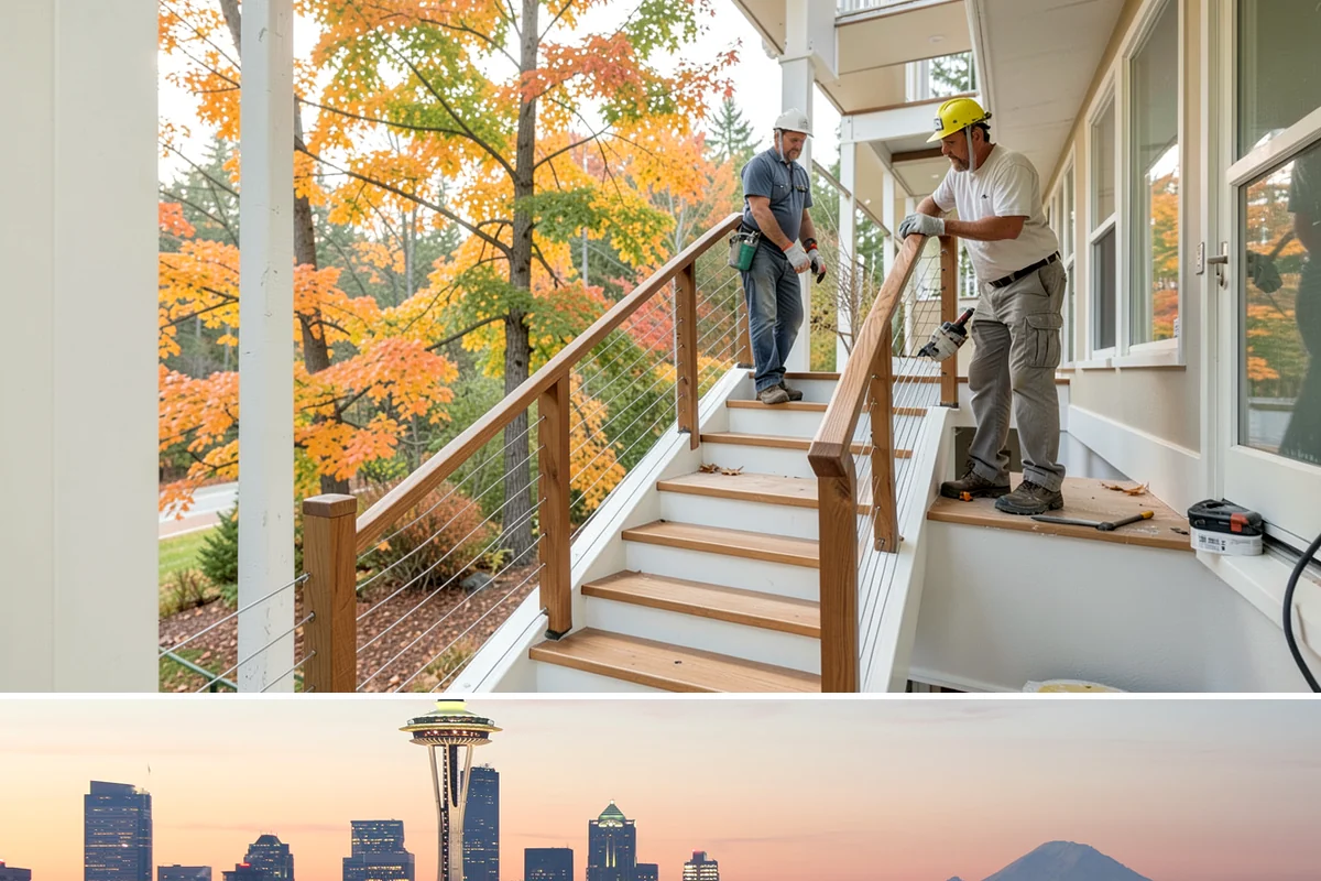 Rooftop Deck Construction in Seattle, King County, WA - Waterproofing and membrane work require the extended dry spells of summer to install and cure correctly.