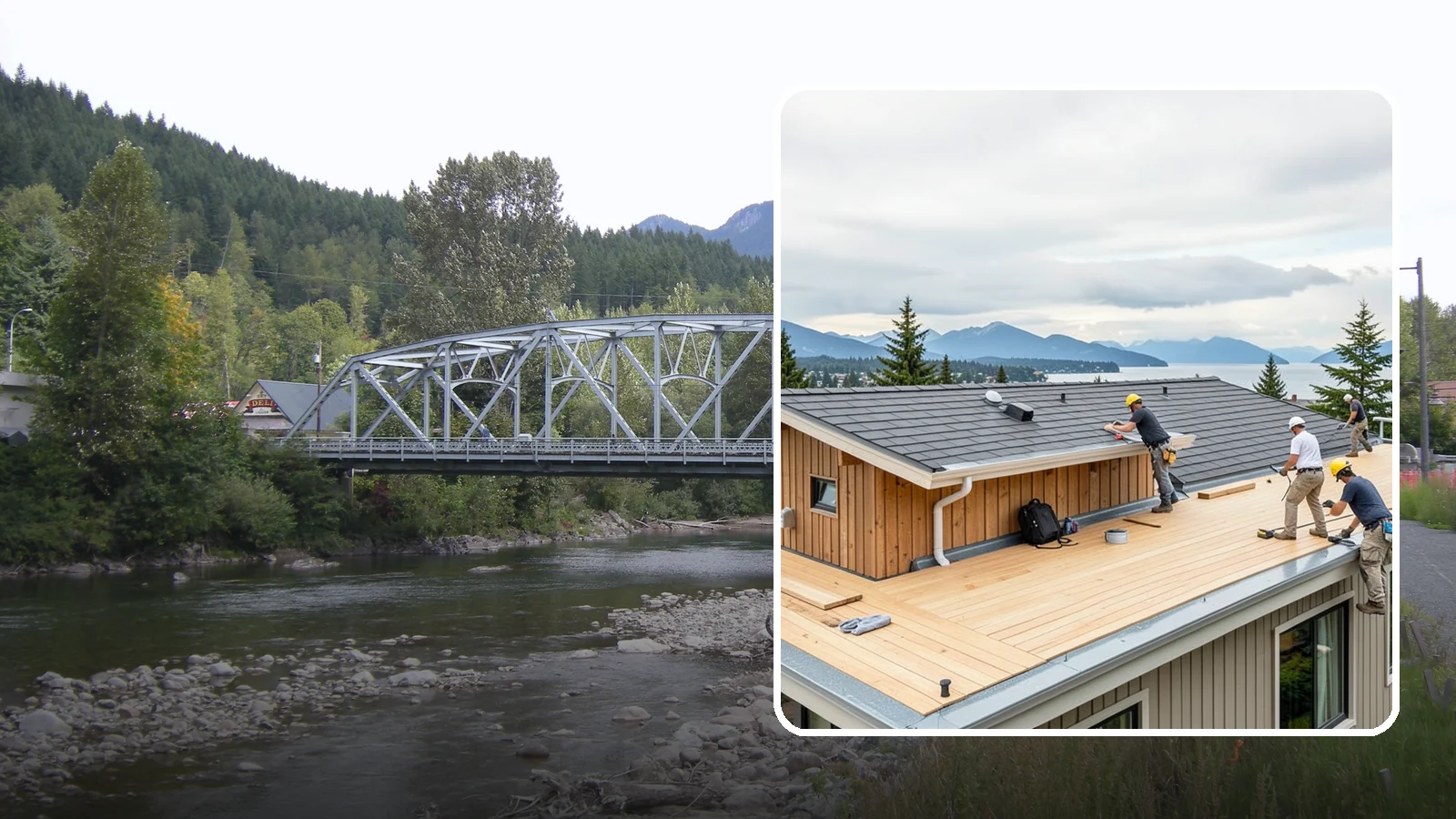 Rooftop Deck Construction in Skykomish, King County, WA - Rooftop deck construction that reclaims unused roof space for panoramic Puget Sound living.