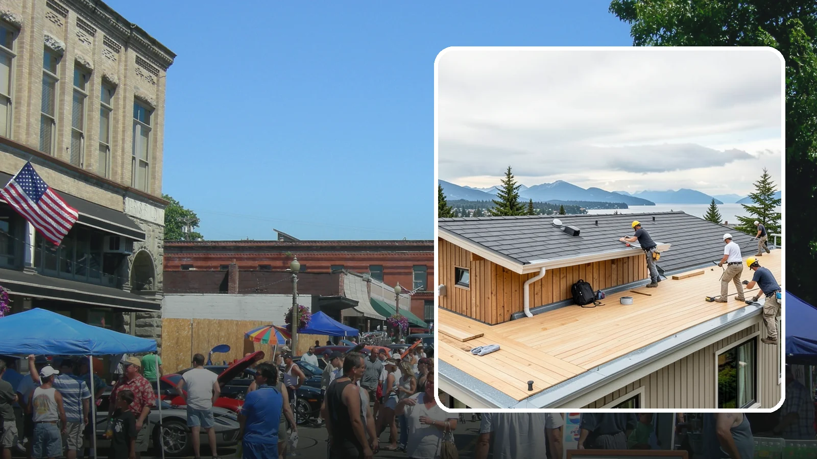 Rooftop Deck Construction in Snohomish, Snohomish County, WA - Rooftop deck construction that reclaims unused roof space for panoramic Puget Sound living.