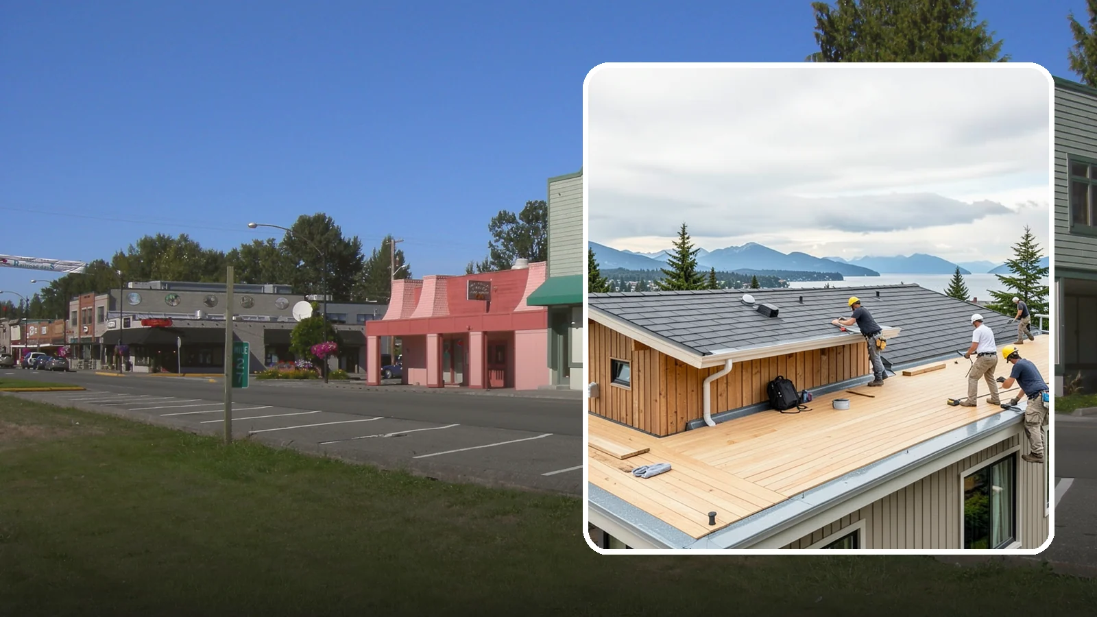 Rooftop Deck Construction in Snoqualmie, King County, WA - Rooftop deck construction that reclaims unused roof space for panoramic Puget Sound living.