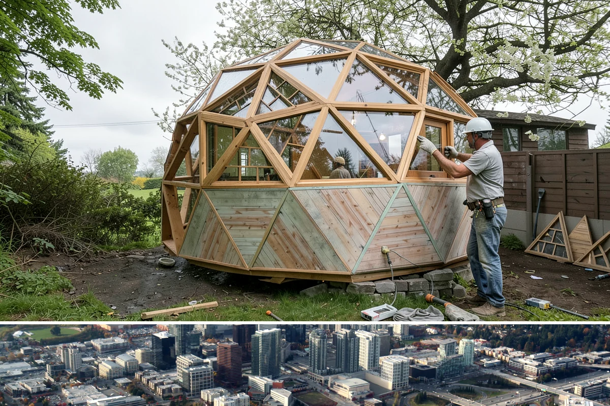 Room Addition in Bellevue, King County, WA - Framing goes best in the drier summer months, while interior finishing carries comfortably into fall and winter.
