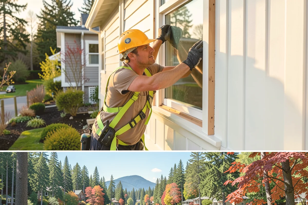 Room Addition in Covington, King County, WA - Framing goes best in the drier summer months, while interior finishing carries comfortably into fall and winter.