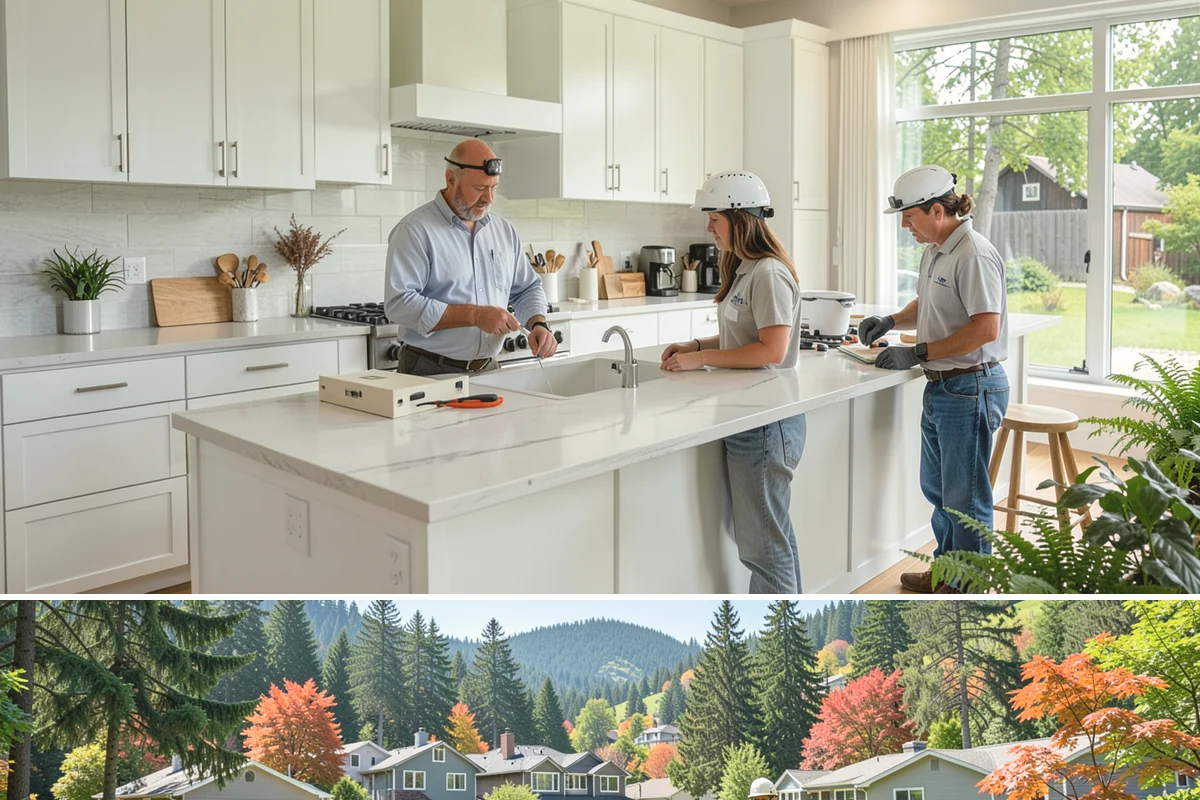 Room Addition in Fircrest, Pierce County, WA - Framing goes best in the drier summer months, while interior finishing carries comfortably into fall and winter.