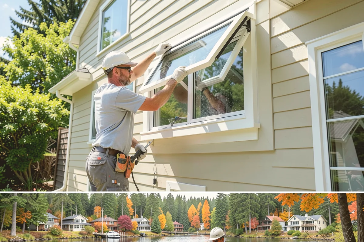 Room Addition in La Conner, Skagit County, WA - Framing goes best in the drier summer months, while interior finishing carries comfortably into fall and winter.