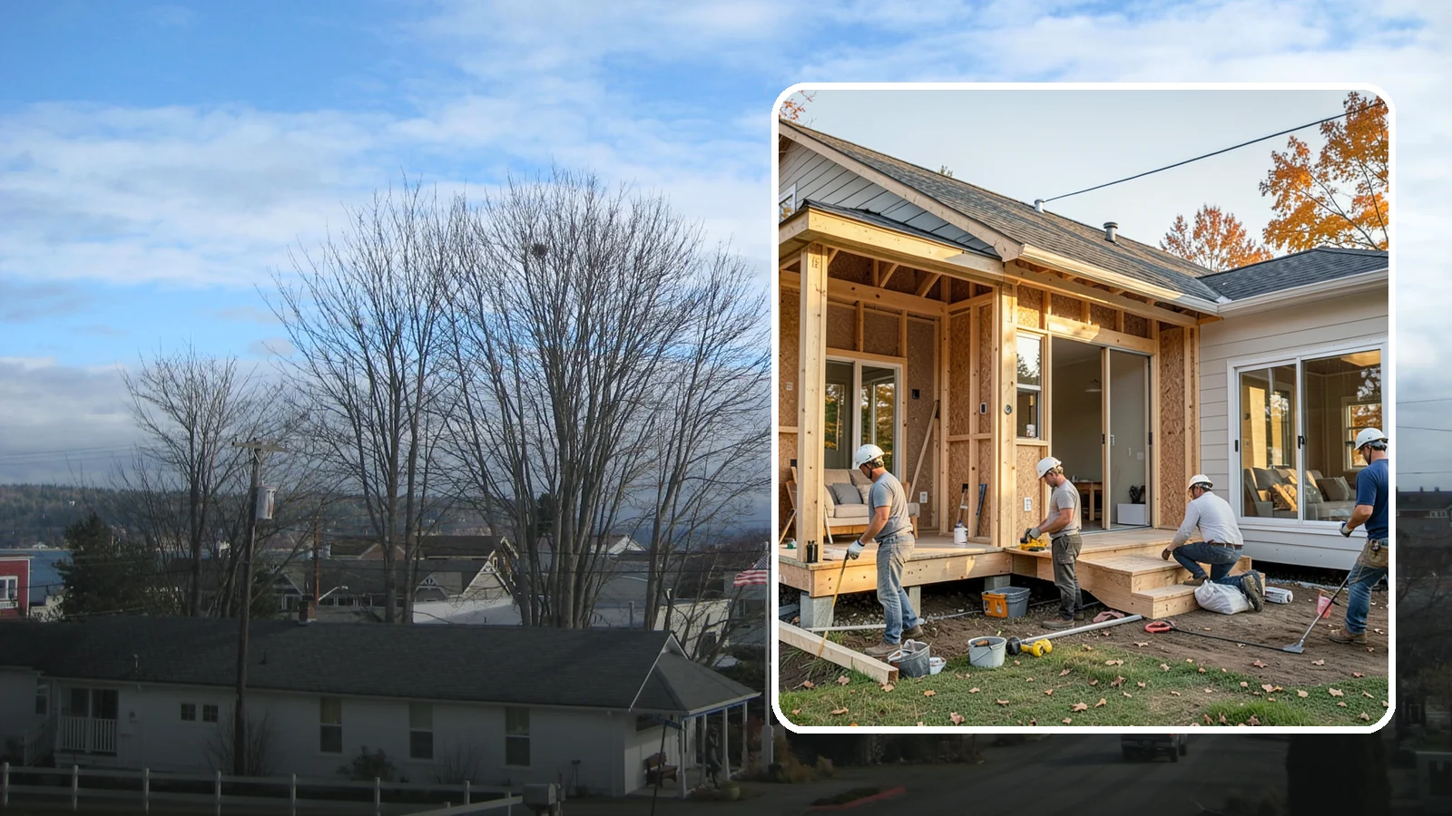 Room Addition in Langley, Island County, WA - A room addition attaches a single new room to your home for the space your family is missing.