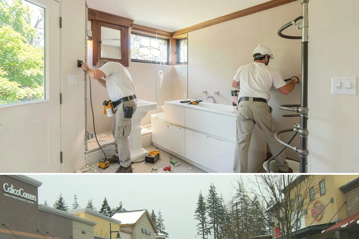 Room Addition in Mill Creek, Snohomish County, WA - Framing goes best in the drier summer months, while interior finishing carries comfortably into fall and winter.