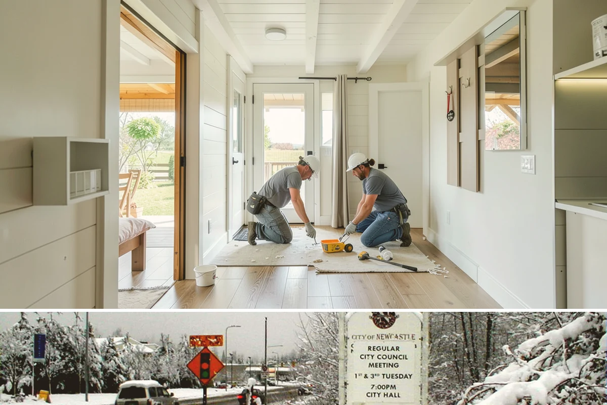 Room Addition in Newcastle, King County, WA - Framing goes best in the drier summer months, while interior finishing carries comfortably into fall and winter.