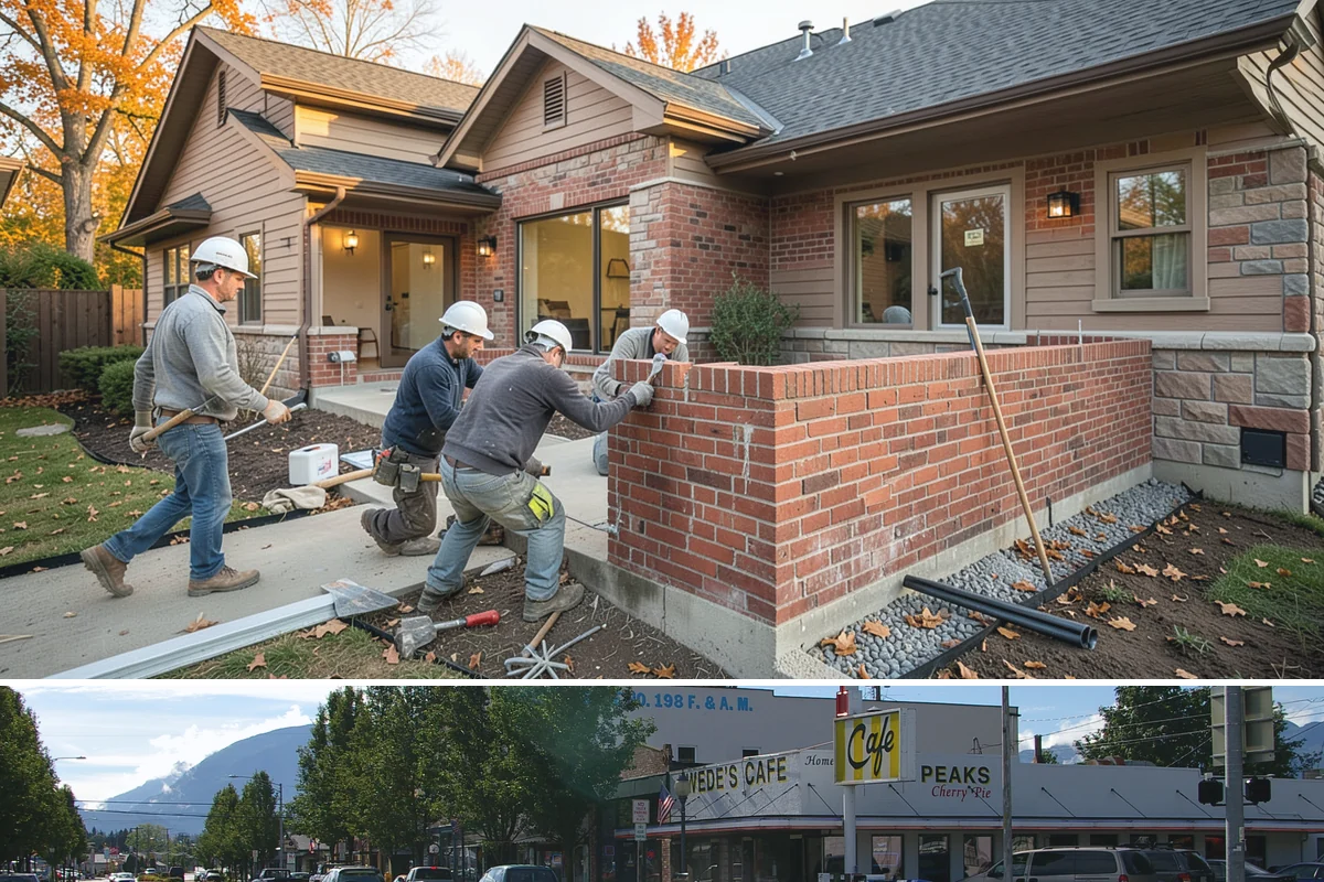 Room Addition in North Bend, King County, WA - Framing goes best in the drier summer months, while interior finishing carries comfortably into fall and winter.