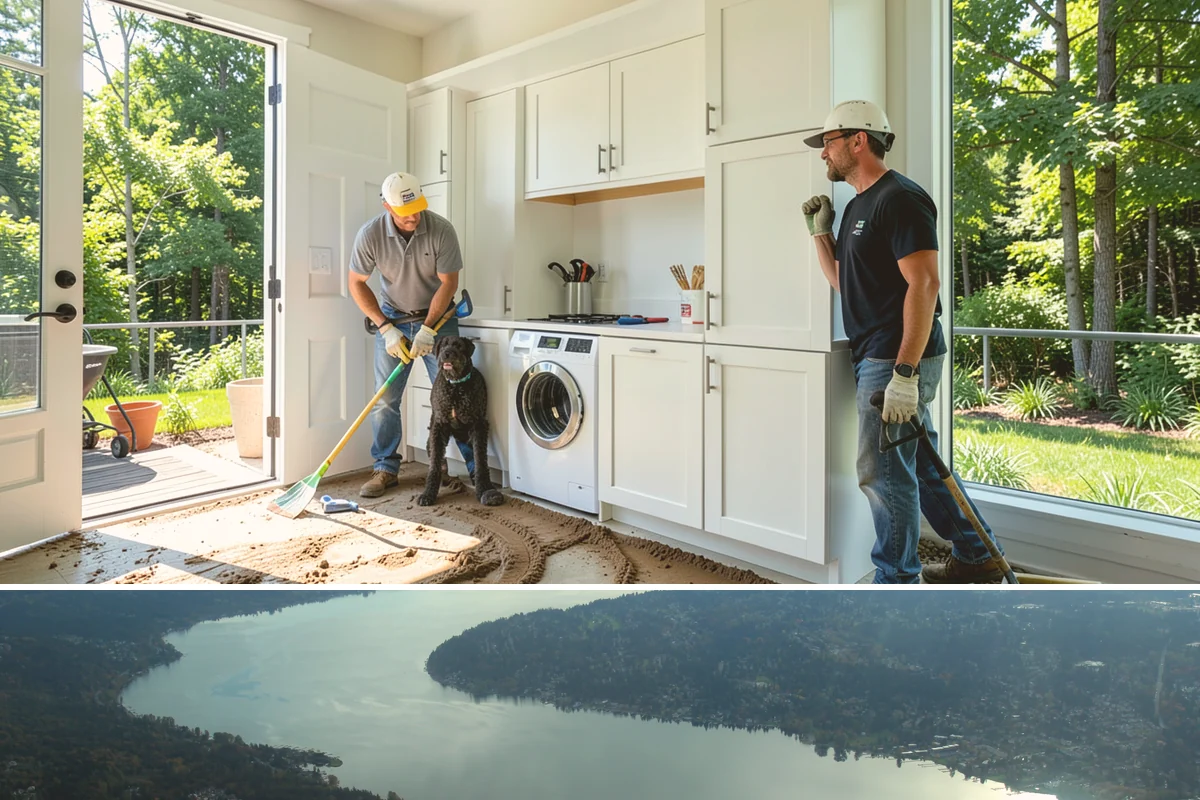 Room Addition in Sammamish, King County, WA - Framing goes best in the drier summer months, while interior finishing carries comfortably into fall and winter.
