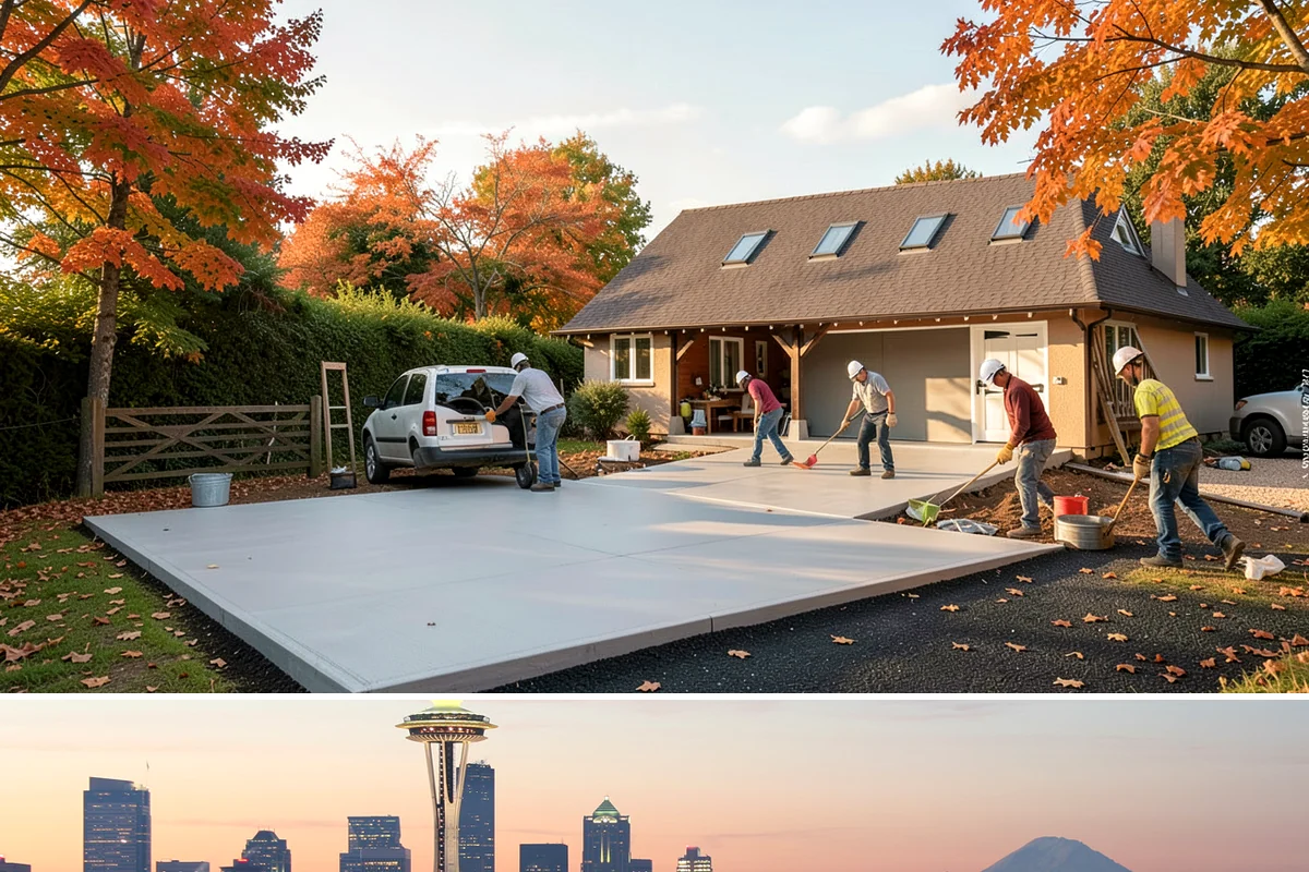 Room Addition in Seattle, King County, WA - Framing goes best in the drier summer months, while interior finishing carries comfortably into fall and winter.