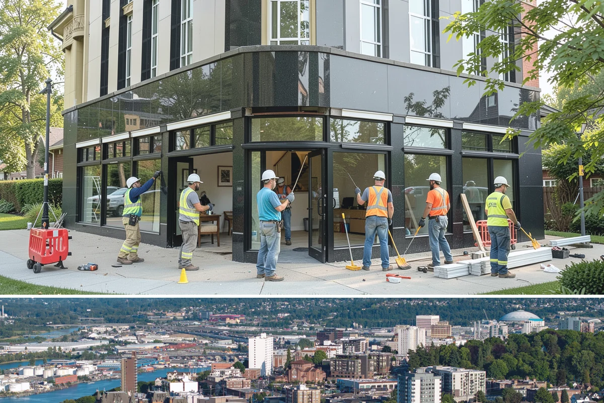Room Addition in Tacoma, Pierce County, WA - Framing goes best in the drier summer months, while interior finishing carries comfortably into fall and winter.