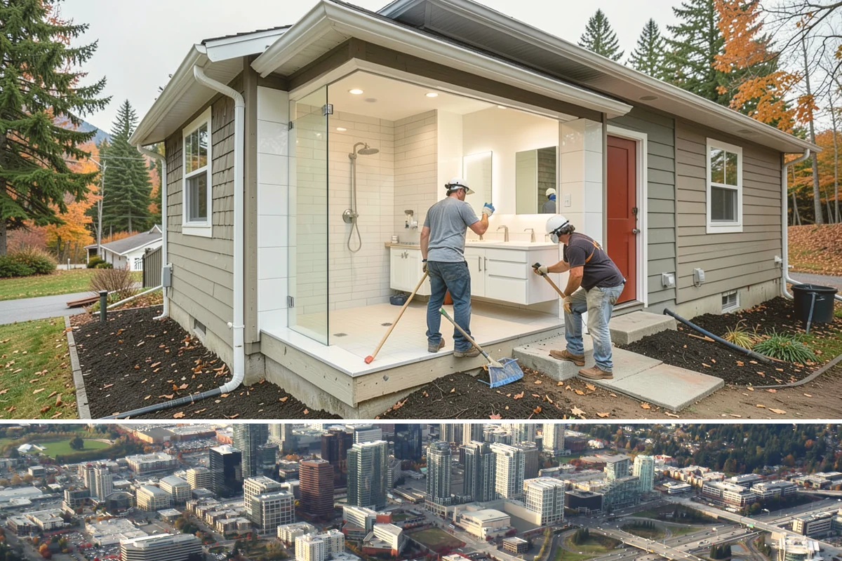 Room Reconfiguration in Bellevue, King County, WA - Reconfiguration work runs year-round indoors, though larger structural changes coordinate more smoothly in drier months.