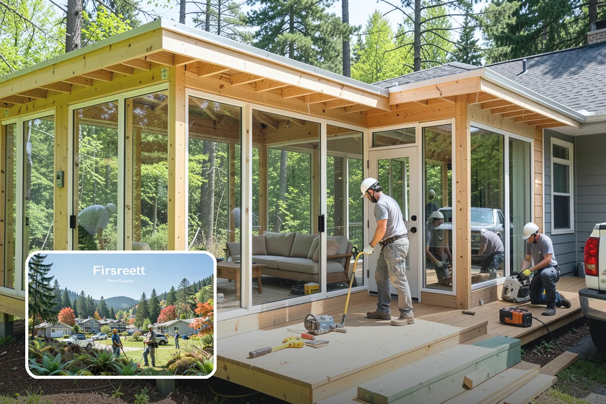 Room Reconfiguration in Fircrest, Pierce County, WA - Improves flow and function within your footprint