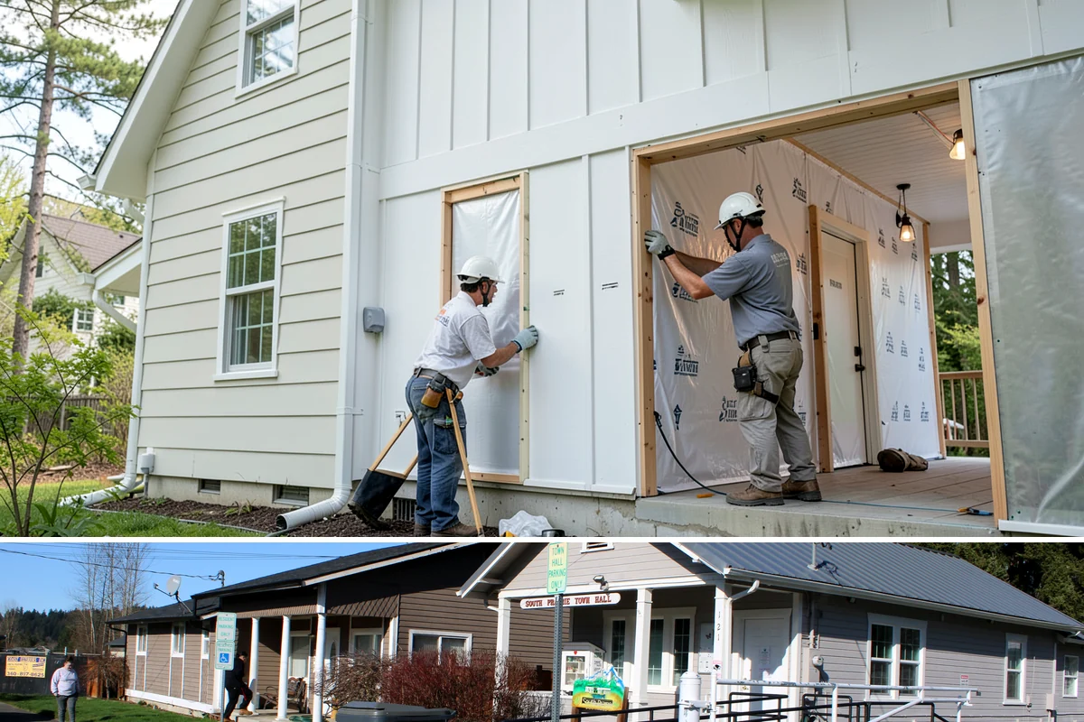 Room Reconfiguration in South Prairie, Pierce County, WA - Reconfiguration work runs year-round indoors, though larger structural changes coordinate more smoothly in drier months.
