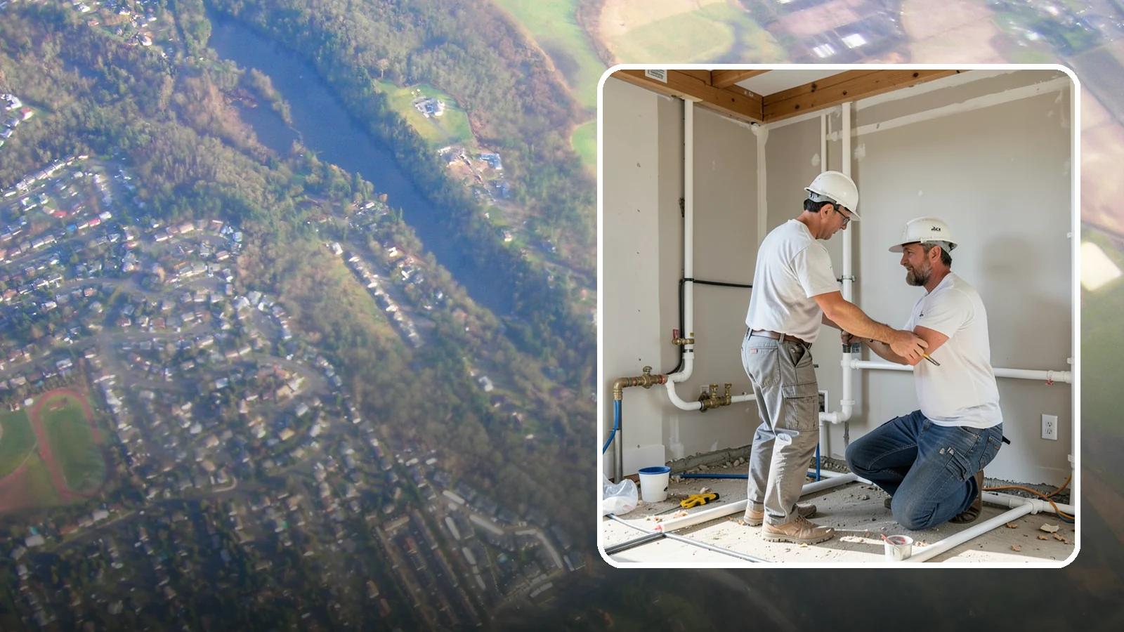 Rough-In Plumbing in Algona, King County, WA - We install the supply, drain, waste, and vent lines behind your walls before insulation and drywall go up on a remodel or...