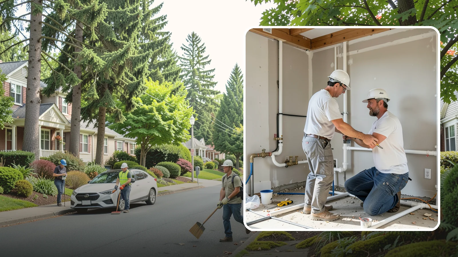 Rough-In Plumbing in Beaux Arts Village, King County, WA - We install the supply, drain, waste, and vent lines behind your walls before insulation and drywall go up on a remodel or...