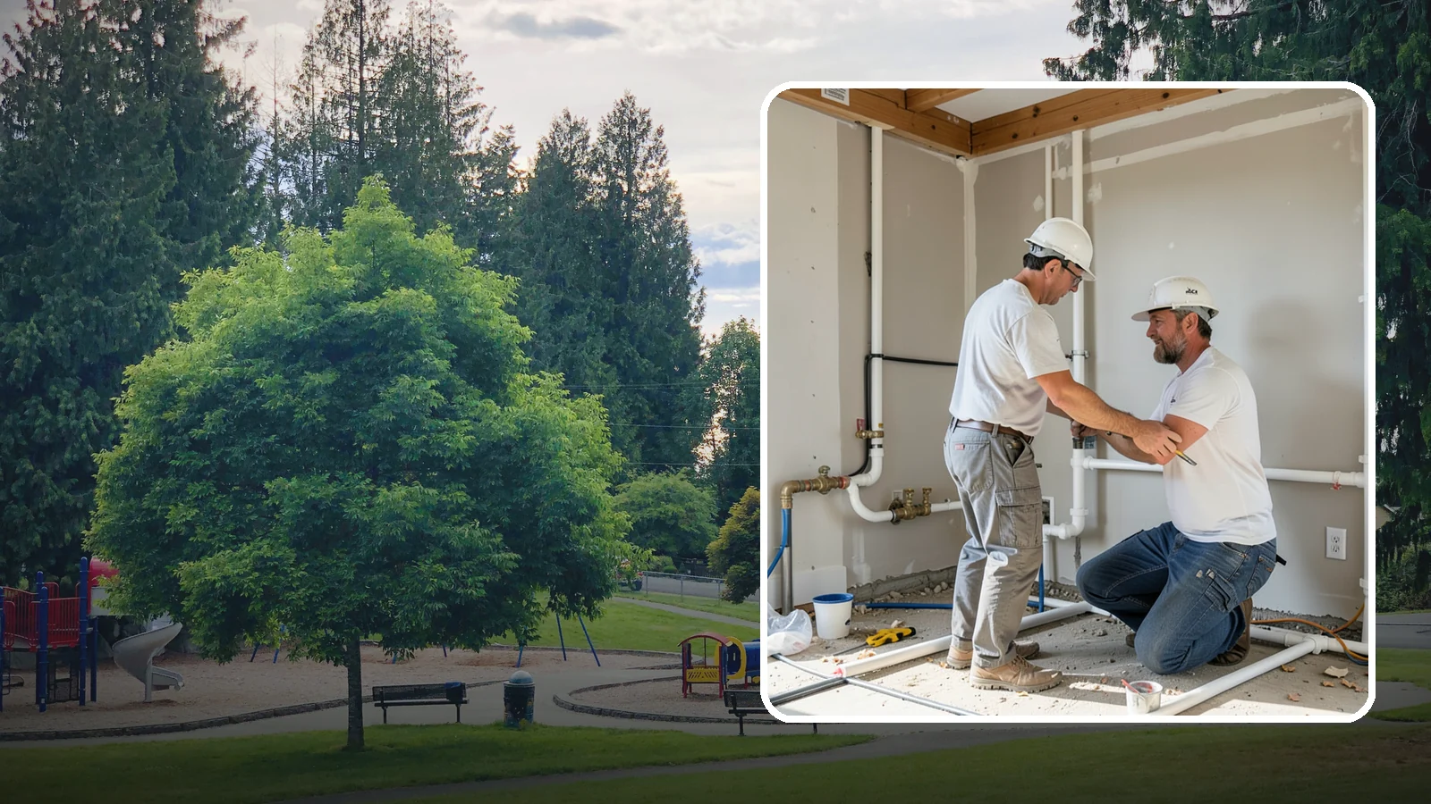 Rough-In Plumbing in Bonney Lake, Pierce County, WA - We install the supply, drain, waste, and vent lines behind your walls before insulation and drywall go up on a remodel or...