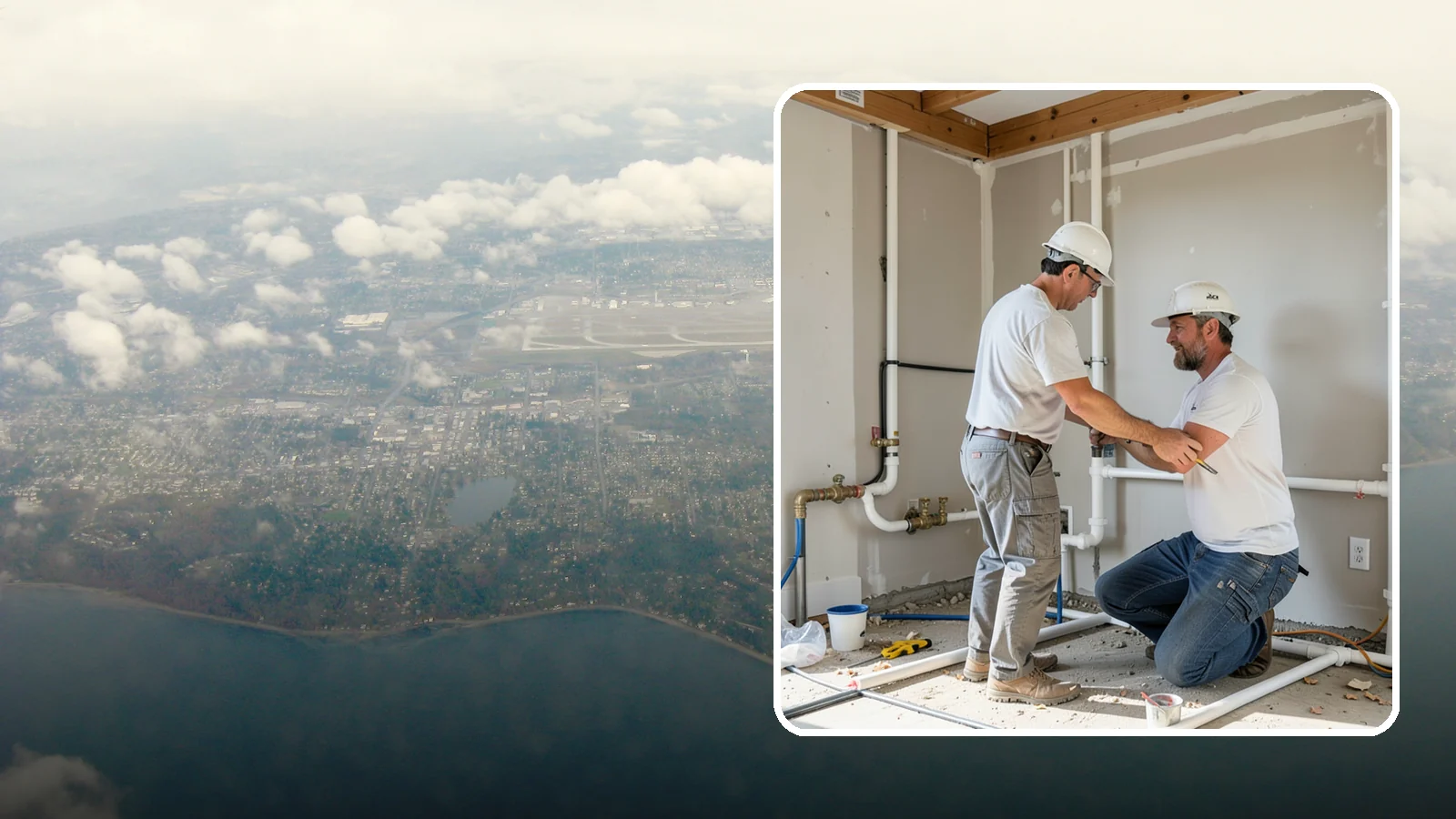 Rough-In Plumbing in Burien, King County, WA - We install the supply, drain, waste, and vent lines behind your walls before insulation and drywall go up on a remodel or...