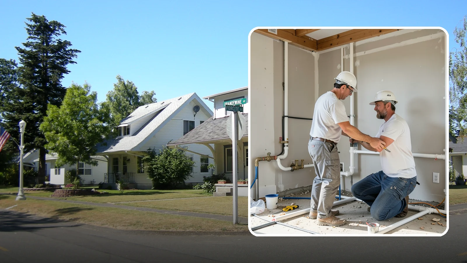 Rough-In Plumbing in DuPont, Pierce County, WA - We install the supply, drain, waste, and vent lines behind your walls before insulation and drywall go up on a remodel or...