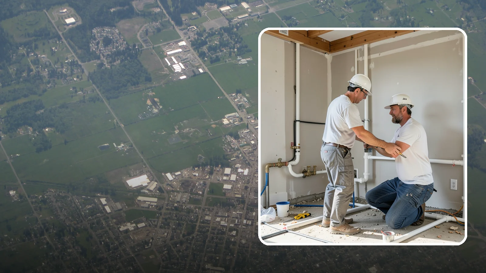 Rough-In Plumbing in Enumclaw, King County, WA - We install the supply, drain, waste, and vent lines behind your walls before insulation and drywall go up on a remodel or...