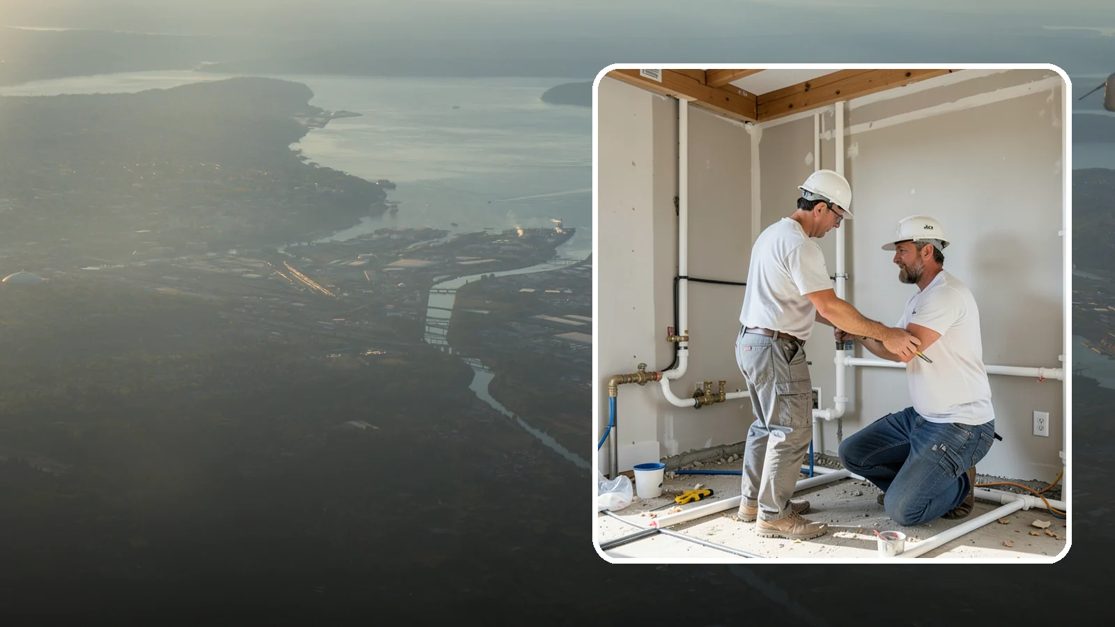 Rough-In Plumbing in Fife, Pierce County, WA - We install the supply, drain, waste, and vent lines behind your walls before insulation and drywall go up on a remodel or...