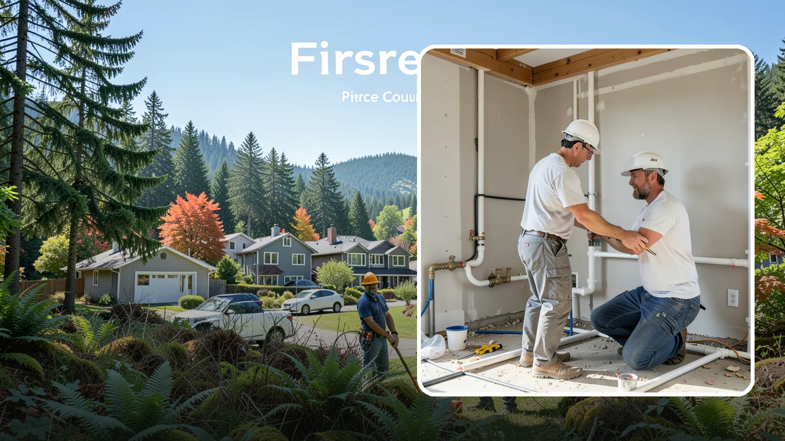 Rough-In Plumbing in Fircrest, Pierce County, WA - We install the supply, drain, waste, and vent lines behind your walls before insulation and drywall go up on a remodel or...