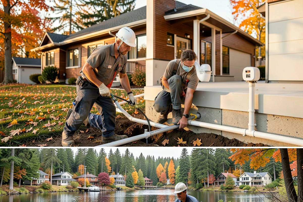 Rough-In Plumbing in La Conner, Skagit County, WA - Rough-in work happens indoors and can proceed year-round, though pairing it with dry-season framing keeps the overall project on...