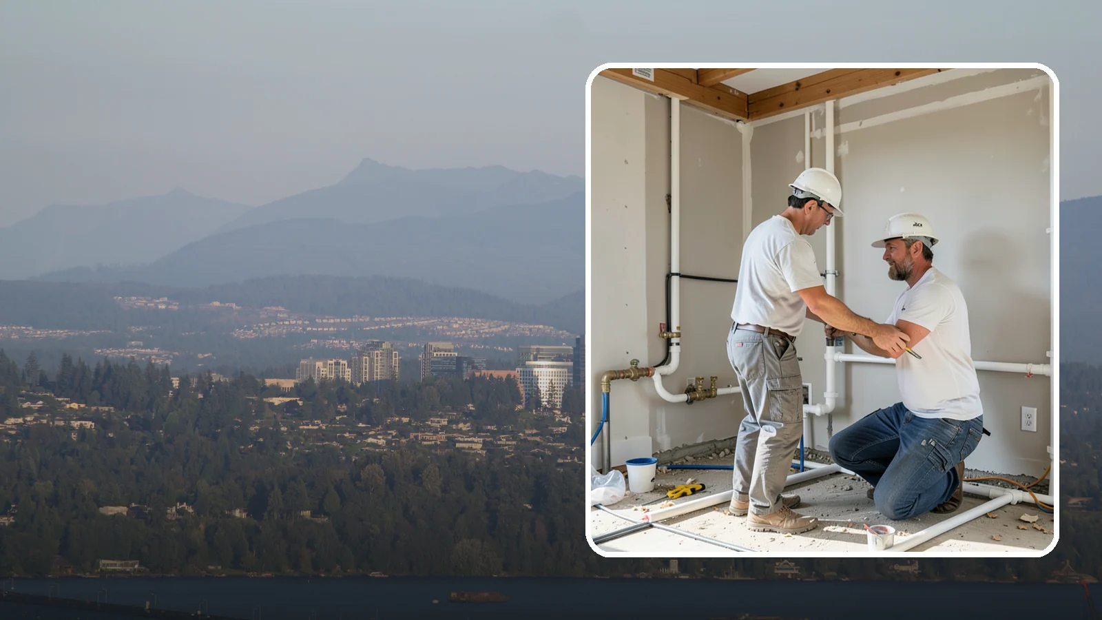 Rough-In Plumbing in Medina, King County, WA - We install the supply, drain, waste, and vent lines behind your walls before insulation and drywall go up on a remodel or...