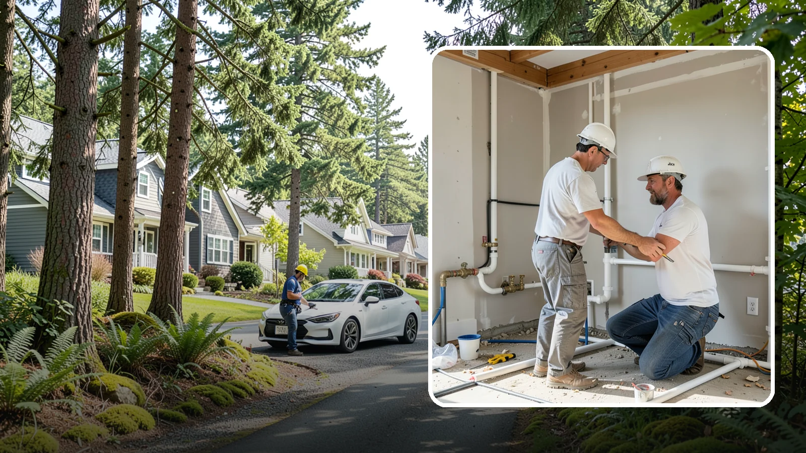 Rough-In Plumbing in Normandy Park, King County, WA - We install the supply, drain, waste, and vent lines behind your walls before insulation and drywall go up on a remodel or...