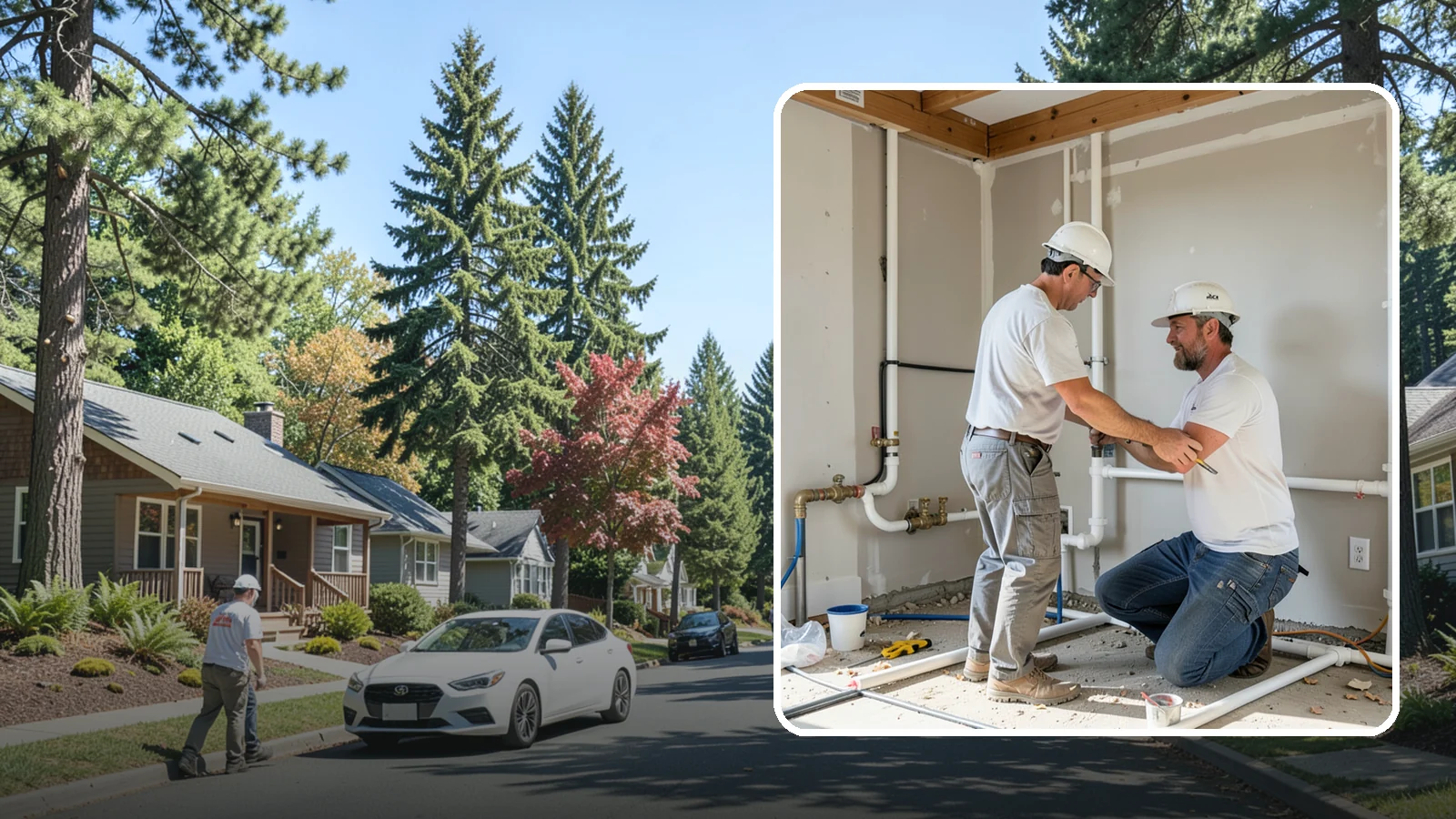 Rough-In Plumbing in Orting, Pierce County, WA - We install the supply, drain, waste, and vent lines behind your walls before insulation and drywall go up on a remodel or...