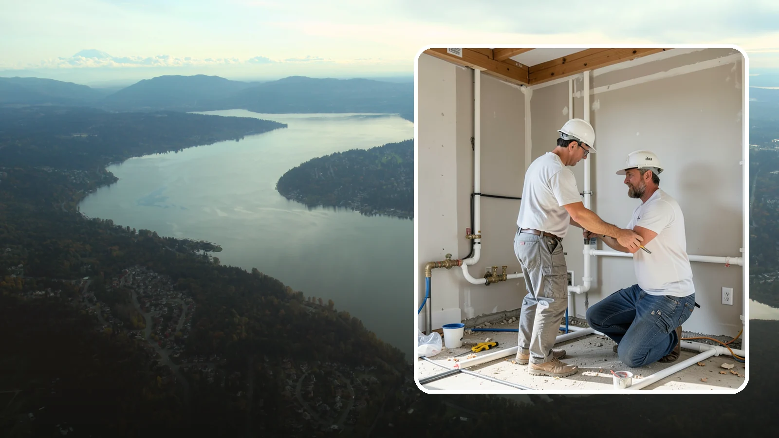 Rough-In Plumbing in Sammamish, King County, WA - We install the supply, drain, waste, and vent lines behind your walls before insulation and drywall go up on a remodel or...