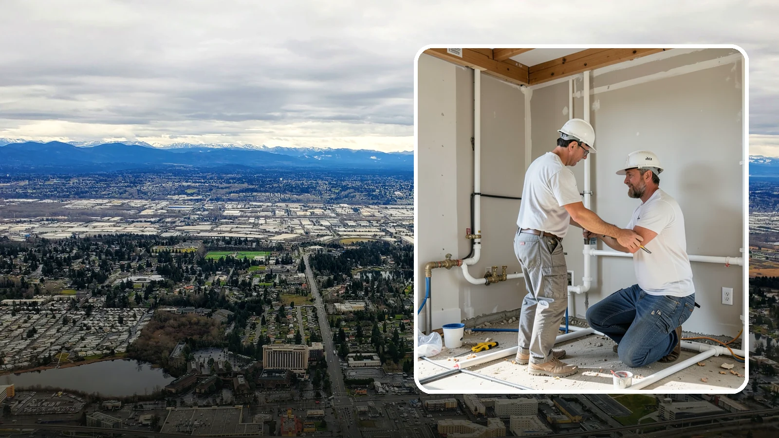 Rough-In Plumbing in SeaTac, King County, WA - We install the supply, drain, waste, and vent lines behind your walls before insulation and drywall go up on a remodel or...