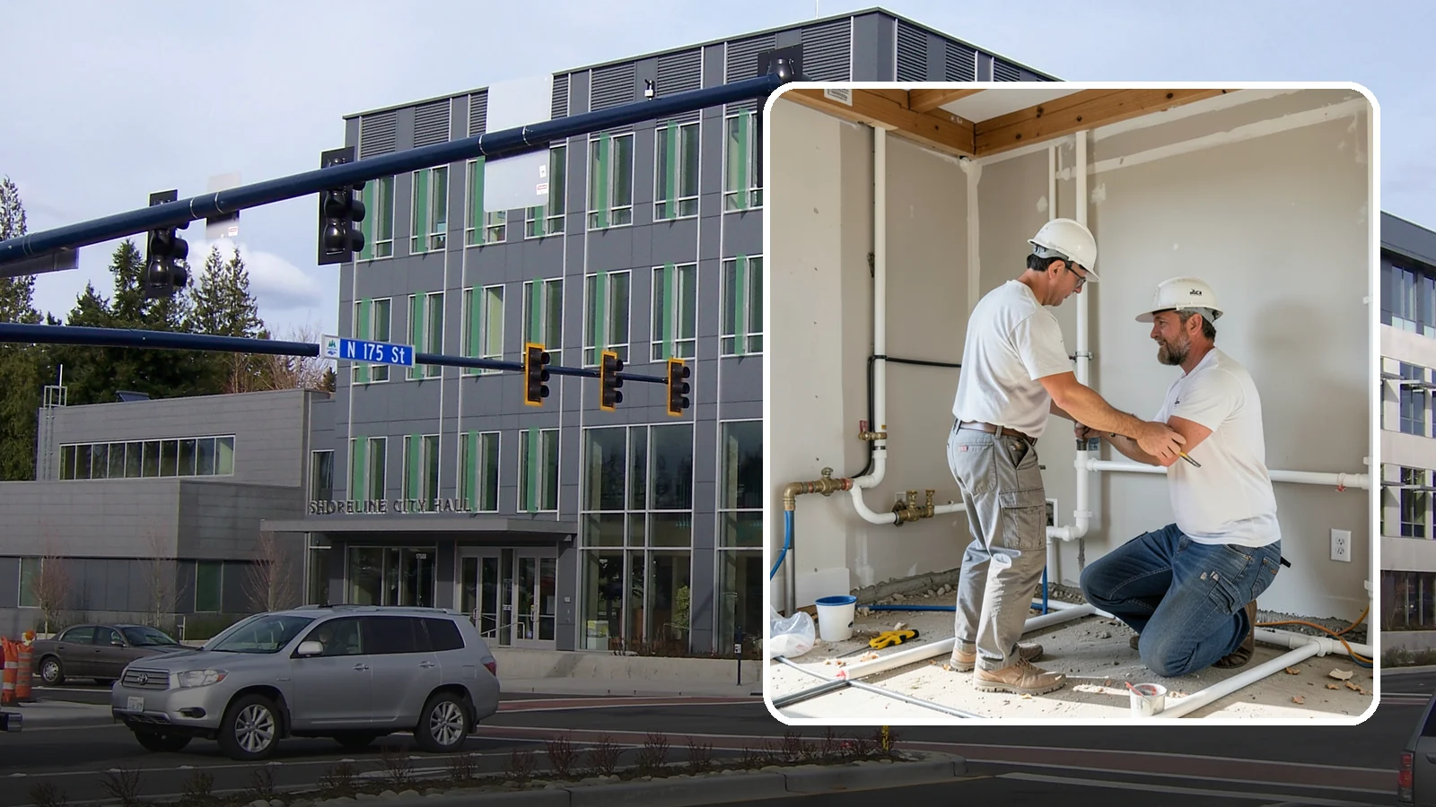 Rough-In Plumbing in Shoreline, King County, WA - We install the supply, drain, waste, and vent lines behind your walls before insulation and drywall go up on a remodel or...