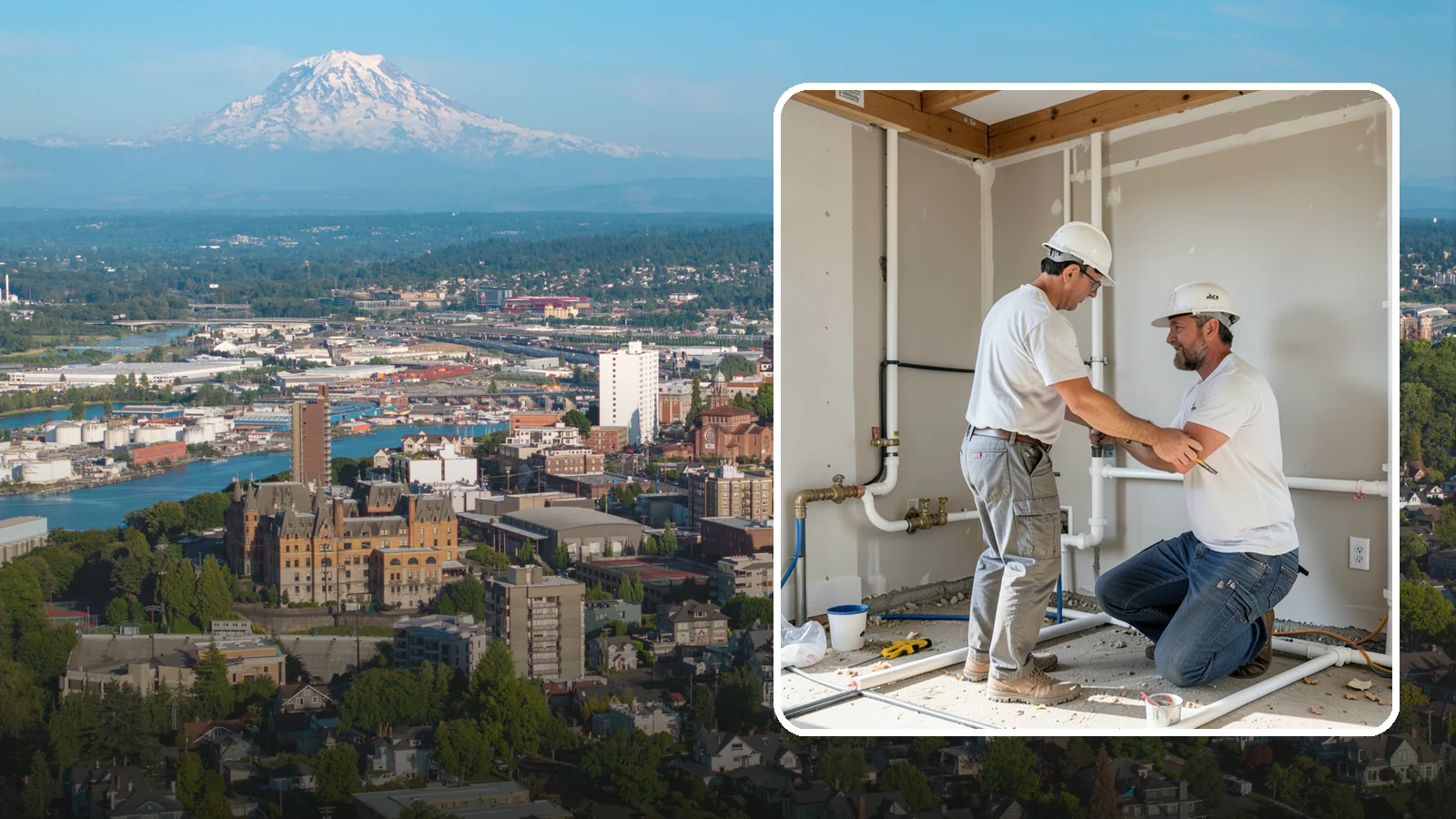 Rough-In Plumbing in Tacoma, Pierce County, WA - We install the supply, drain, waste, and vent lines behind your walls before insulation and drywall go up on a remodel or...