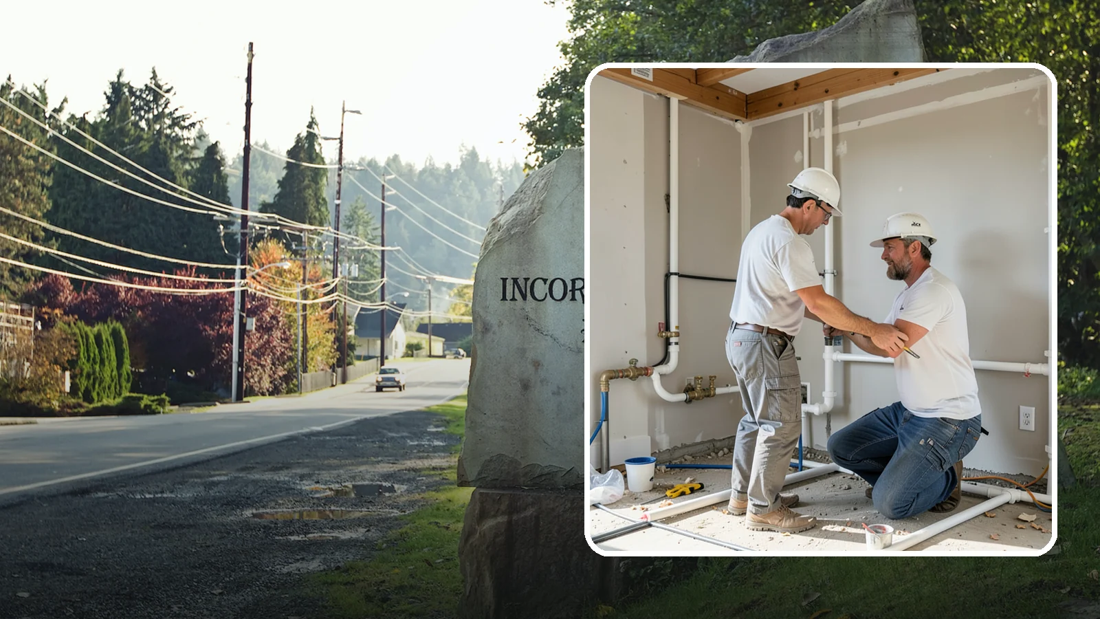 Rough-In Plumbing in Wilkeson, Pierce County, WA - We install the supply, drain, waste, and vent lines behind your walls before insulation and drywall go up on a remodel or...