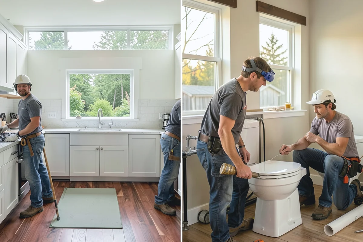 Rough-In Plumbing in Woodinville, King County, WA - Review your remodel or addition plans and confirm fixture locations on-site
