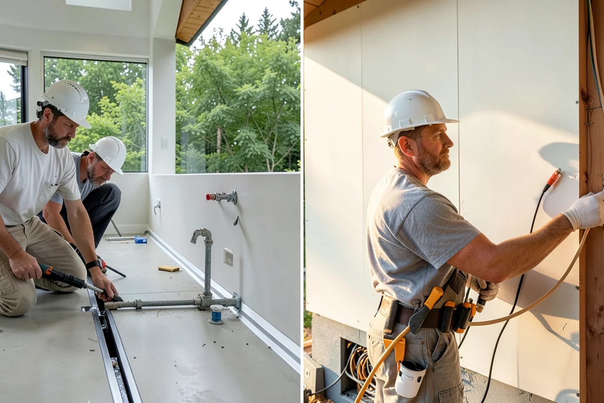 Sauna Construction in Clyde Hill, King County, WA - We assess the location, power, and ventilation options