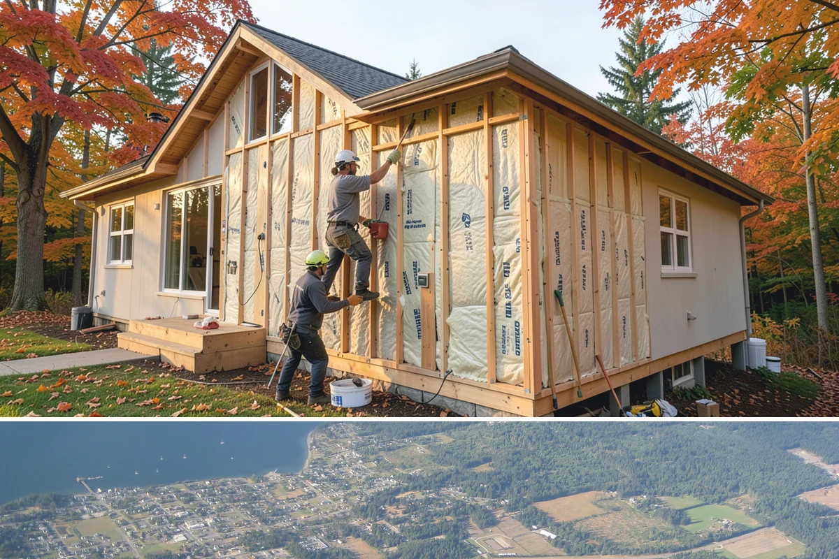 Sauna Construction in Coupeville, Island County, WA - Saunas can be built any time of year and are especially welcome heading into the cold, damp winter.